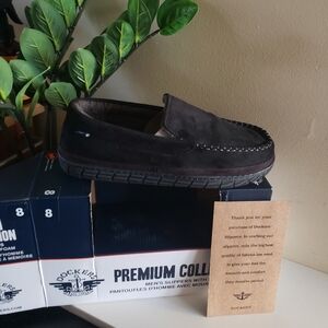 DOCKERS Premium Collection With Memory Foam  BNIB Men's Slippers - Black Size 8
